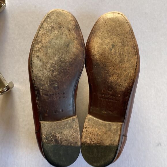 Magnanni Chestnut Leather Tassel Loafers main image 8